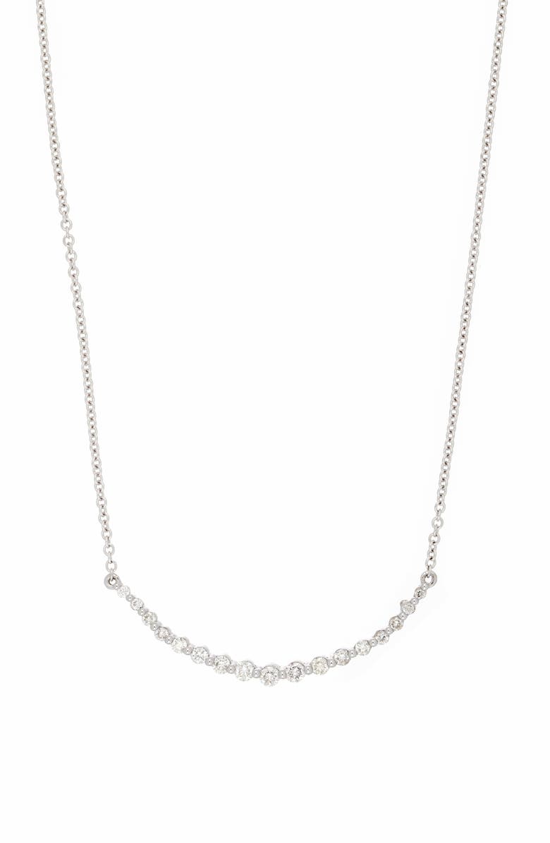 Bony Levy Liora Diamond Curved Bar Necklace, Main, color, 