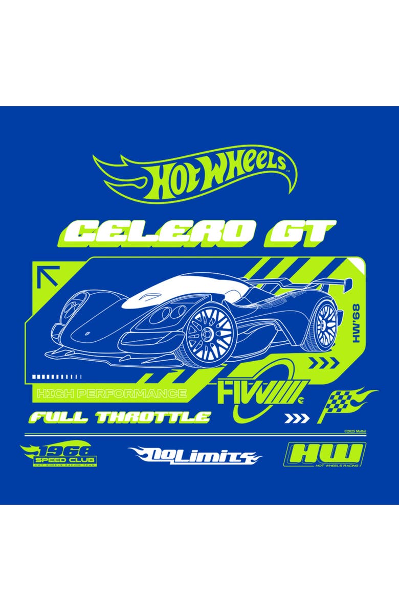 Hot Wheels Men's Hot Wheels Celero GT Full Throttle  Graphic T-Shirt, Alternate, color, Royal Blue