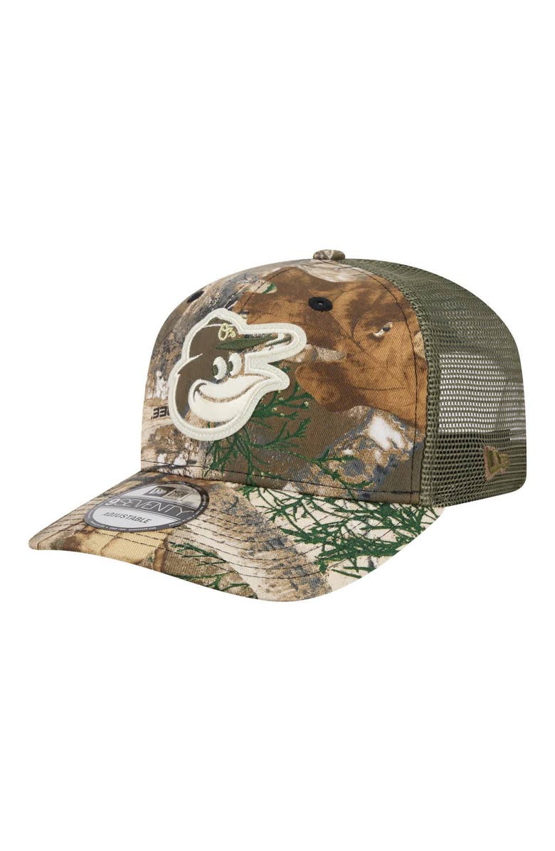 New Era Men's New Era Camo Baltimore Orioles Realtree 9SEVENTY Adjustable Hat, Main, color, Camo