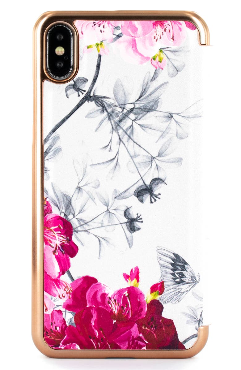 Ted Baker London Babylon iPhone X/Xs/Xs Max & XR Mirror Folio Case, Alternate, color,