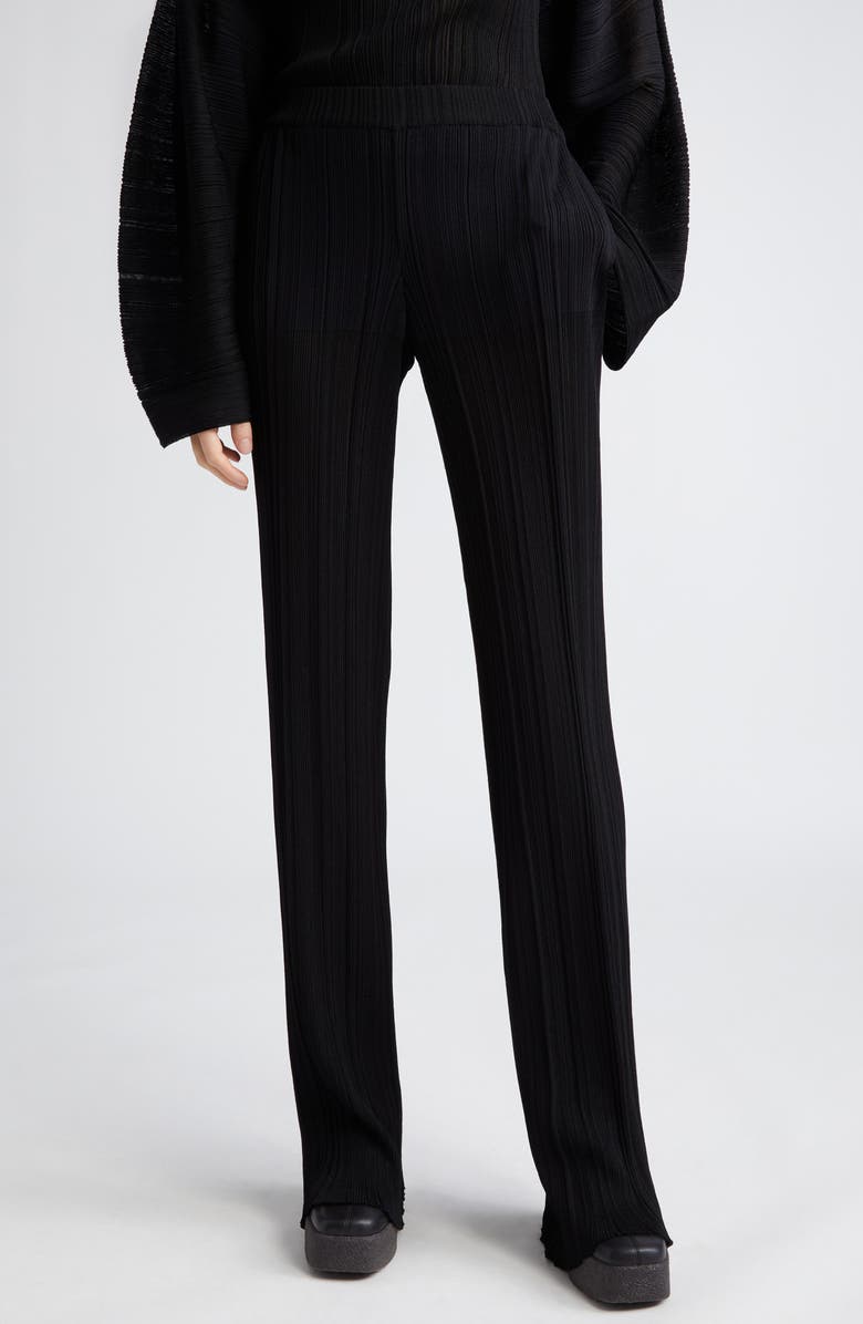Stella McCartney Plissé Knit Pants, Main, color,