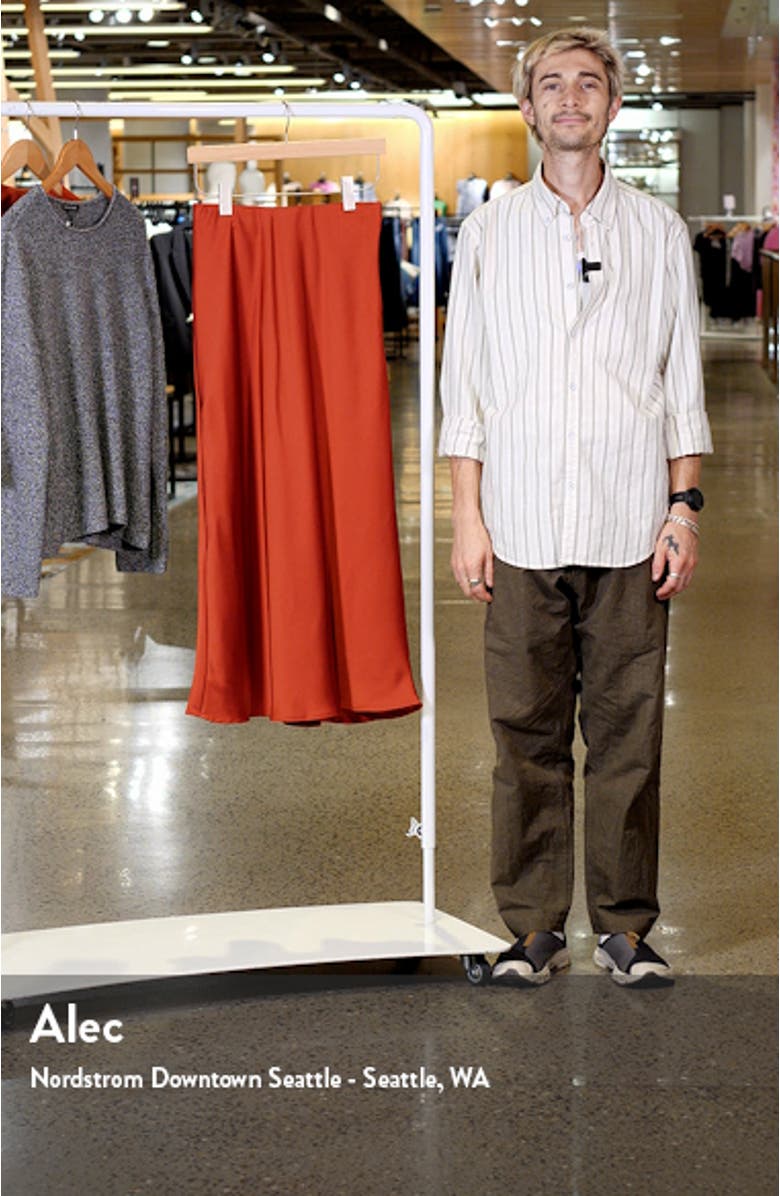 Bias Satin Maxi Skirt, sales video thumbnail