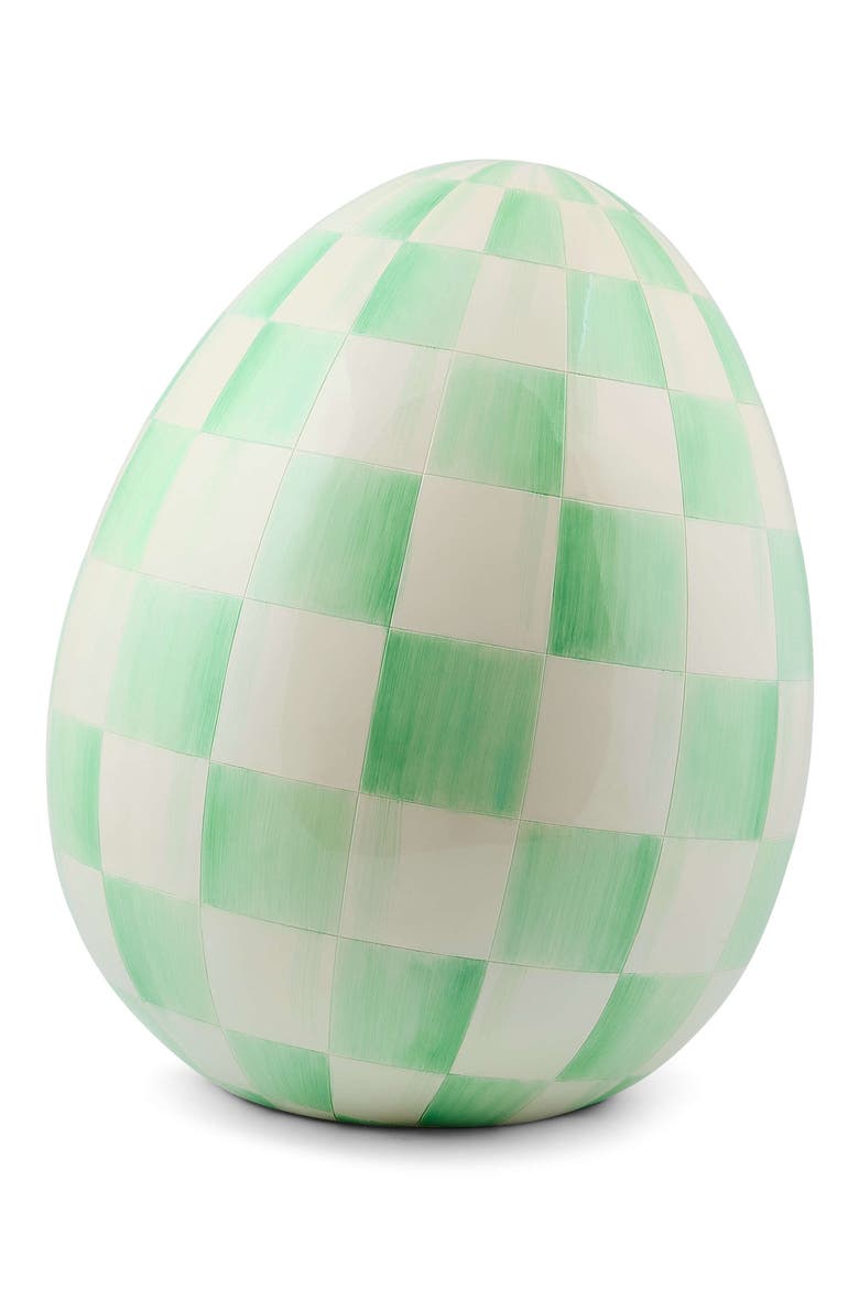 Mint Check Large Egg, Main, color, GREEN