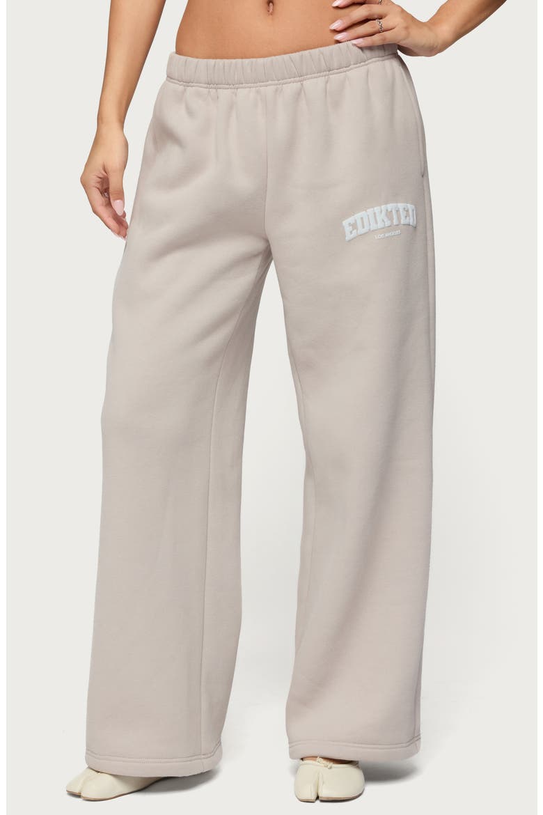 LA Wide Leg Sweatpants, Main, color, BEIGE