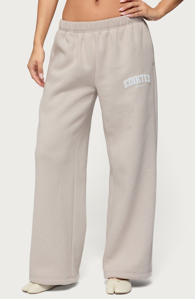 EDIKTED LA Wide Leg Sweatpants, Main, color, 