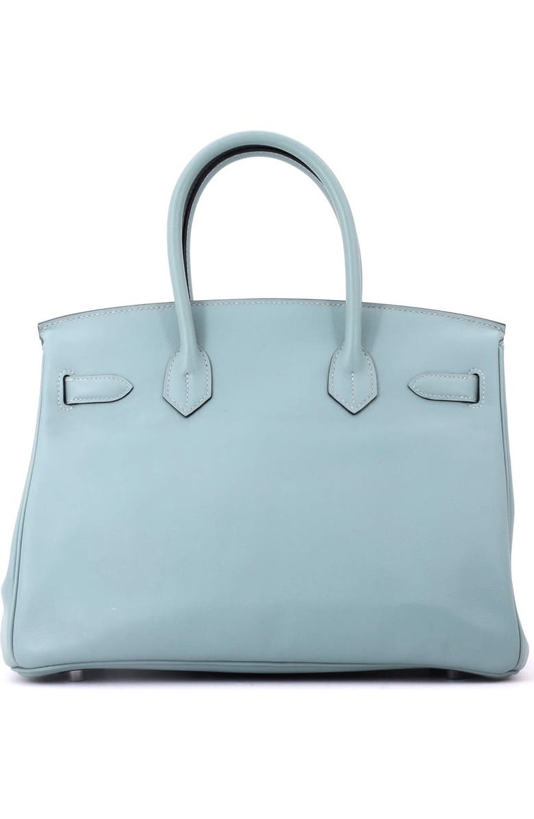 Pre-Owned Hermes Birkin Handbag Blue Swift with Palladium Hardware 30, Alternate, color, Ciel