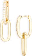 NORDSTROM RACK Cubic Zirconia Link Drop Earrings