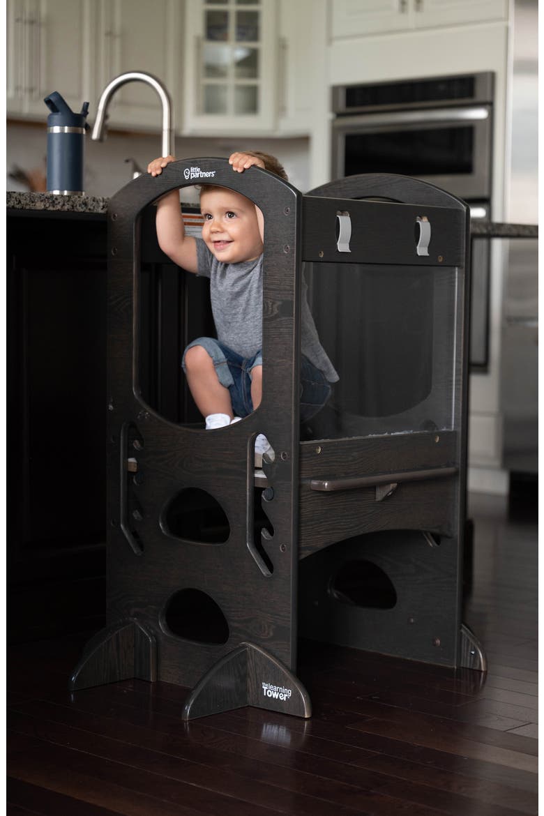 The Learning Tower® Chef Series Toddler Step Stool, Alternate, color, PREMIUM CHARCOAL GREY