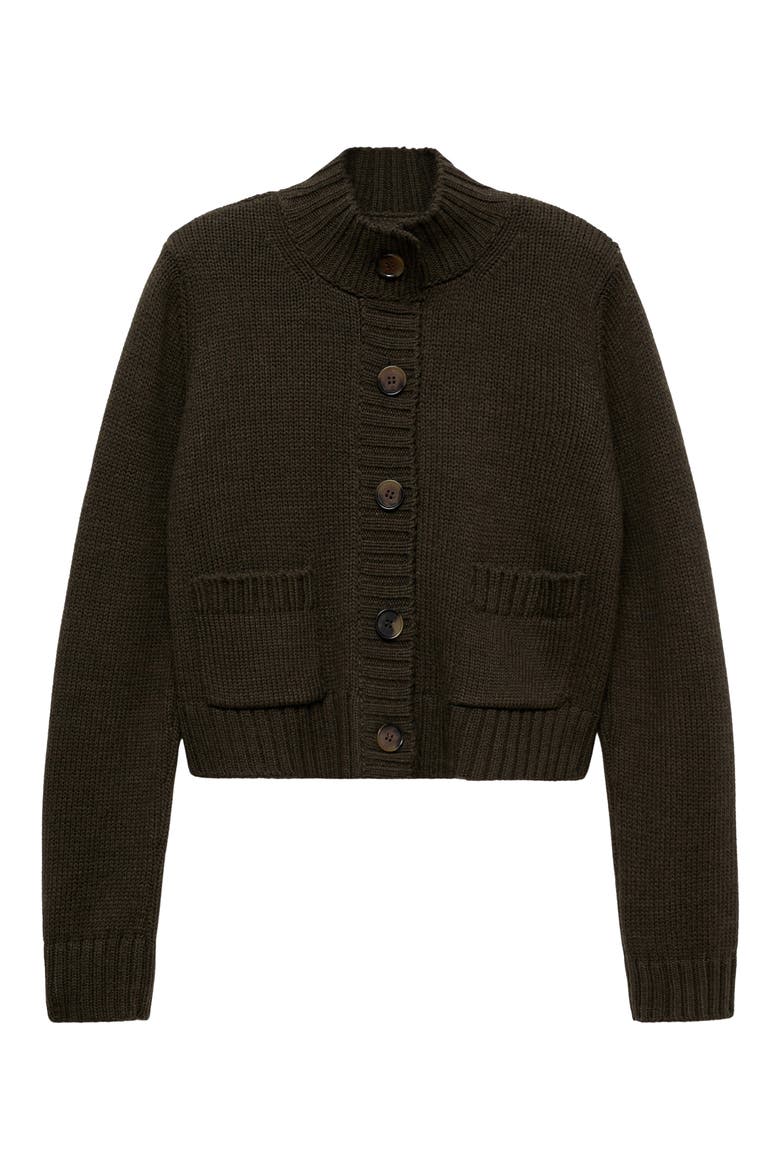 Patch Pocket Cardigan, Main, color, GREEN