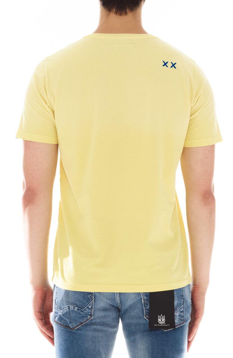 Cult of Individuality Shimuchan Flocked Logo Cotton Graphic T-Shirt, Alternate, color, 