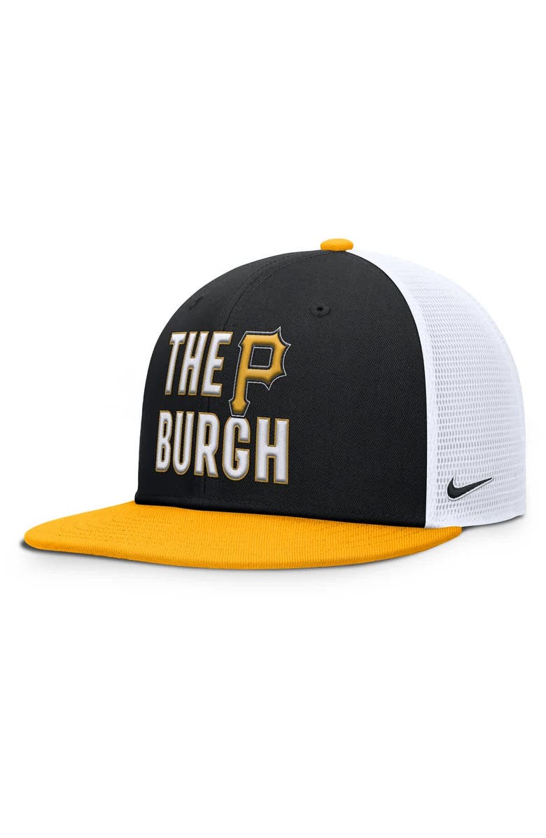 Nike Men's Nike Black Pittsburgh Pirates Pro Trucker Snapback Hat, Alternate, color, Black