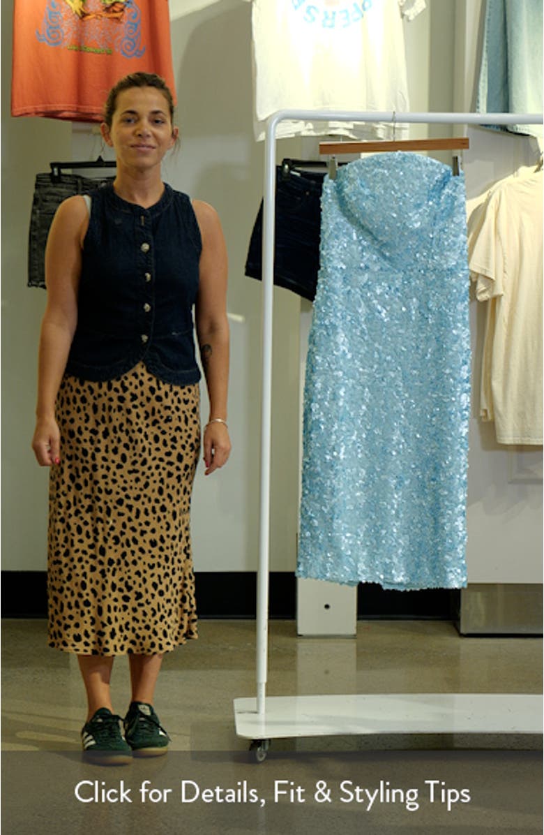 Etta Sequin Strapless Cocktail Sheath Dress, sales video thumbnail