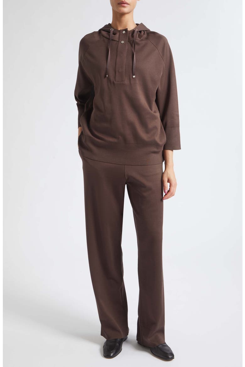 Knit Cotton Jersey Pants, Alternate, color, 8800 CHOCOLATE