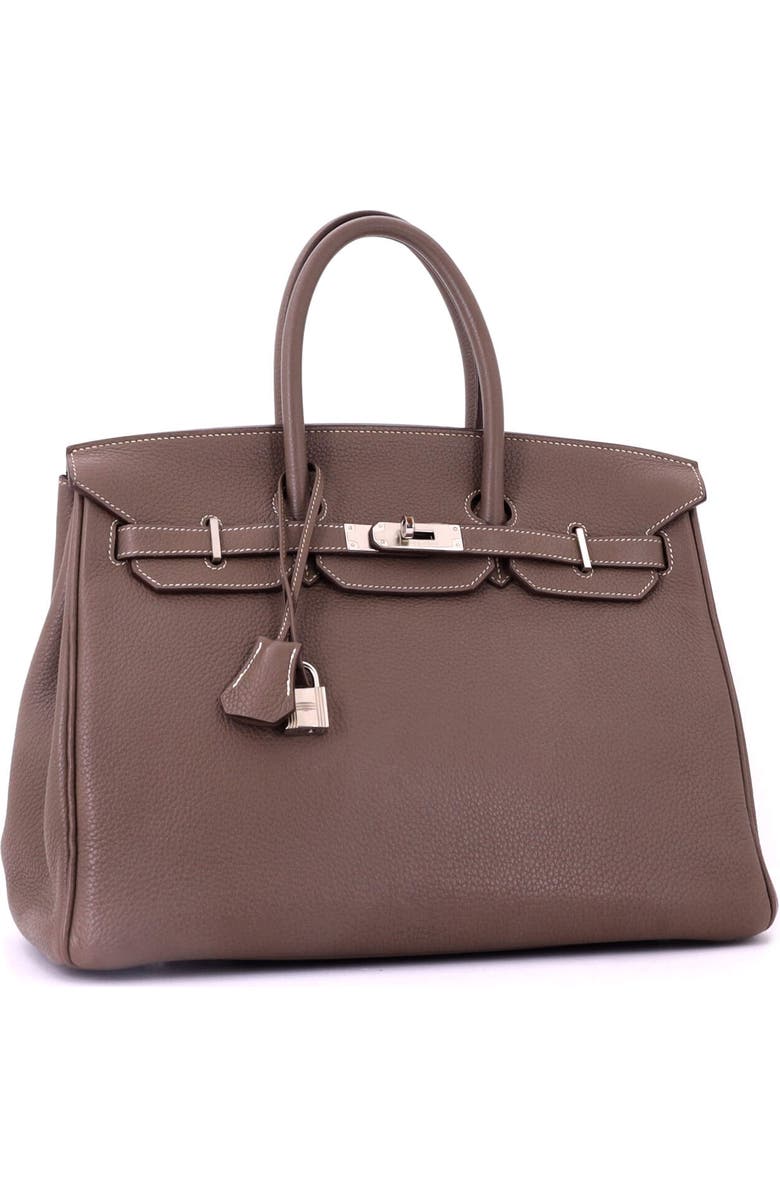 Pre-Owned Hermes Birkin Handbag Grey Togo with Palladium Hardware 35, Alternate, color, Etoupe