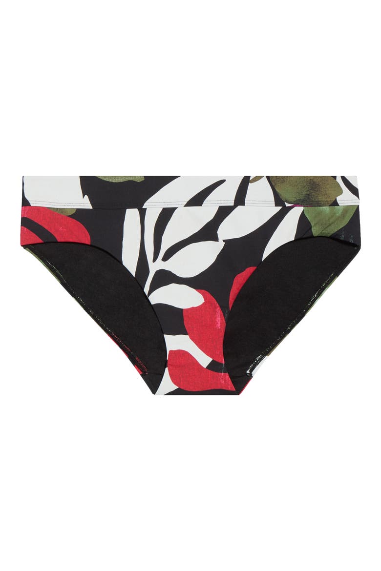 Classic Band Hipster Bikini Bottoms, Alternate, color, BLACK MULTI