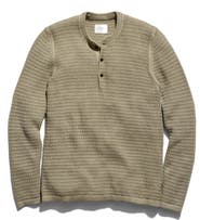 Billy Reid Garment Dyed Links Henley Sweater