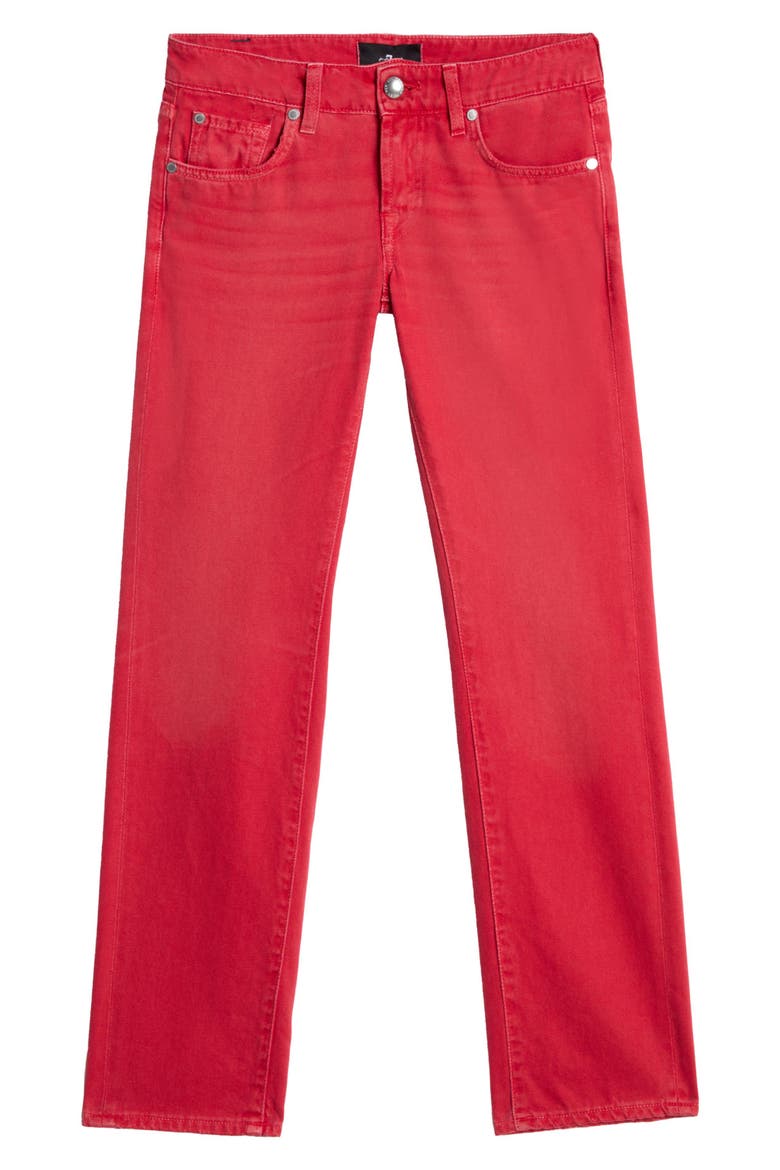Low Rise Ankle Cigarette Jeans, Alternate, color, FLAME