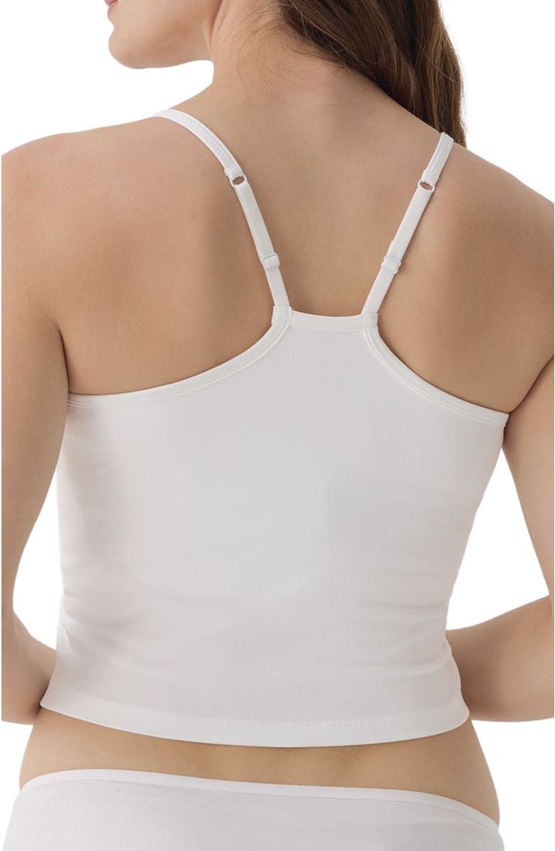 Pact Everyday Shelf Bra Cropped Camisole, Alternate, color, White