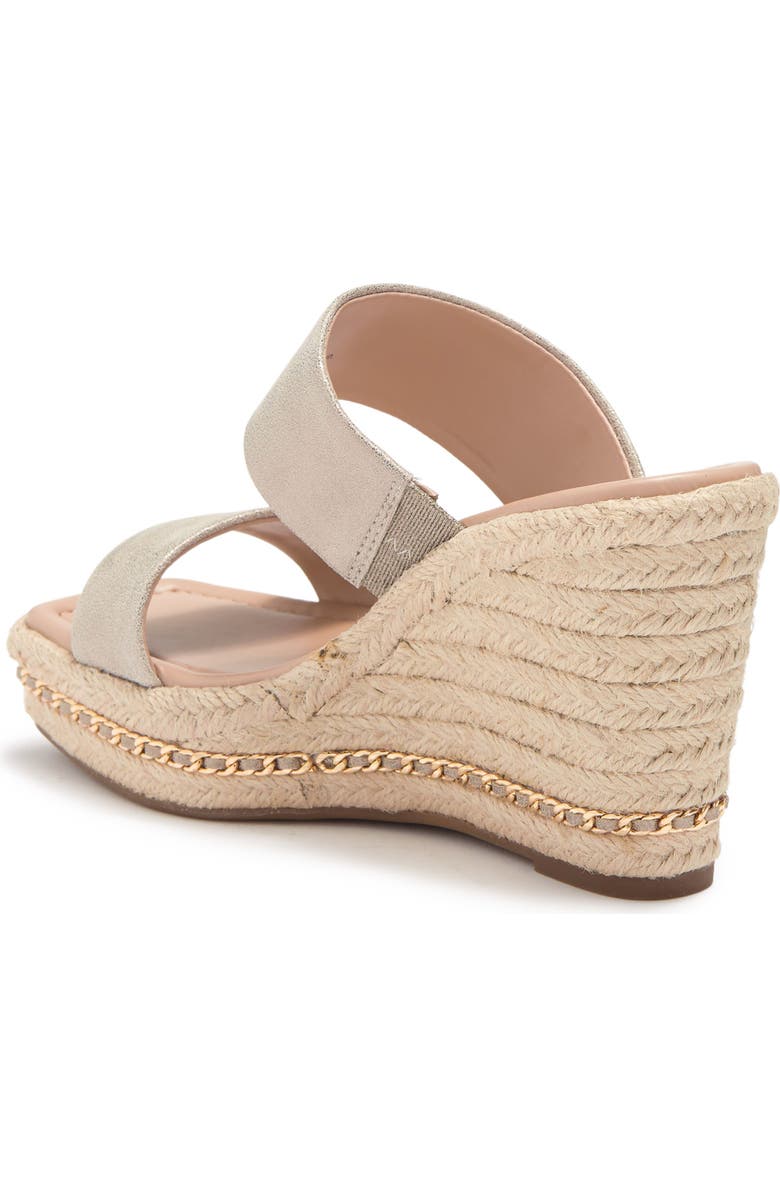 KARL LAGERFELD PARIS Cambia Chain Espadrille Platform Wedge Mule, Alternate, color,