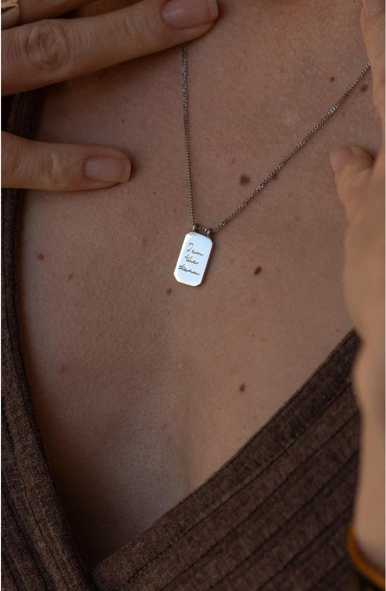 Mantra I Am The Storm - Necklace, Alternate, color, Silver