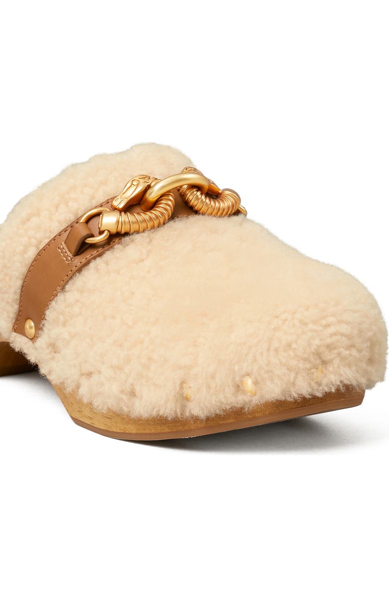Tory Burch Jessa Genuine Shearling Clog, Alternate, color,