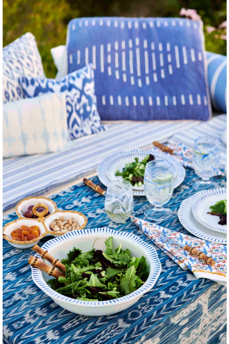 Sitio Stripe Serving Bowl, Alternate, color, WHITEWASH/ DELFT BLUE