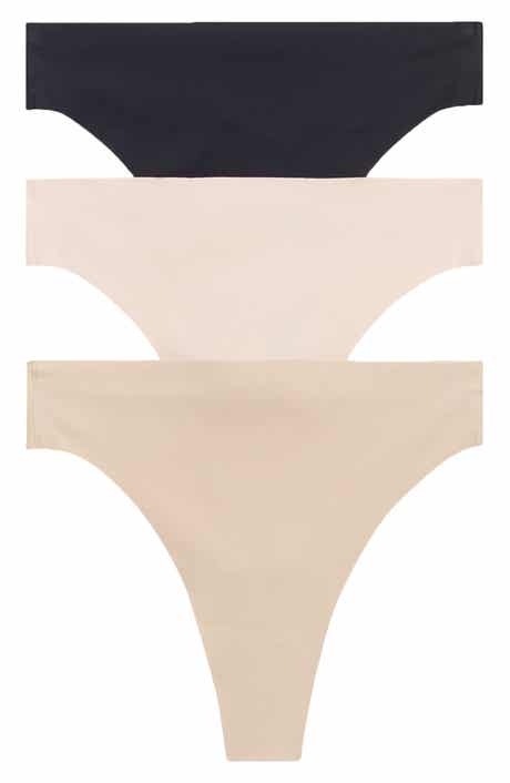 Dkny Litewear Cut Anywhere Logo Thong Underwear Dk5026 In Black Abstract Print