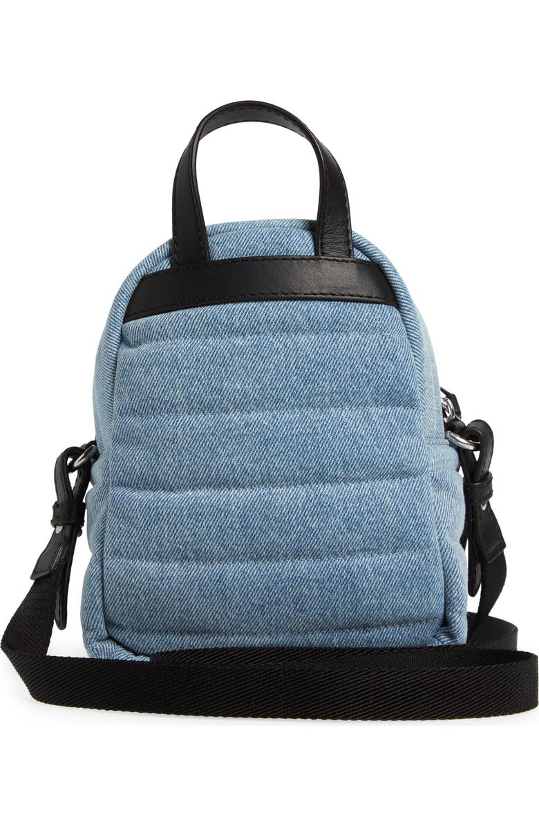 Moncler Small Kilia Quilted Denim Crossbody Bag, Alternate, color,