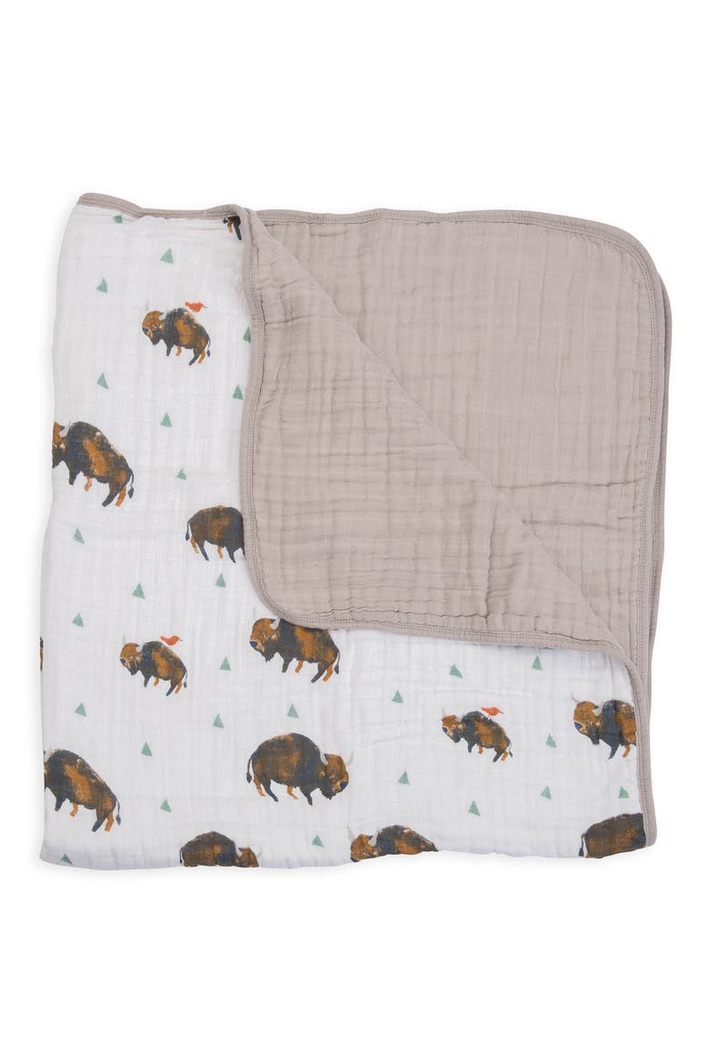 Original Cotton Muslin Quilt, Alternate, color, BISON