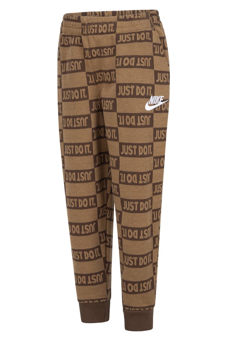 Kids' Textured Club Fleece Joggers, Alternate, color, FLAX