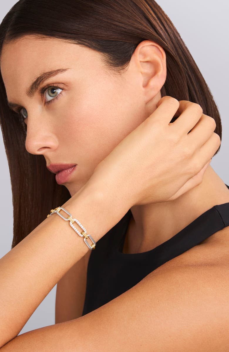 LAGOS Signature Caviar Links Chain Bracelet, Alternate, color, Two-Tone