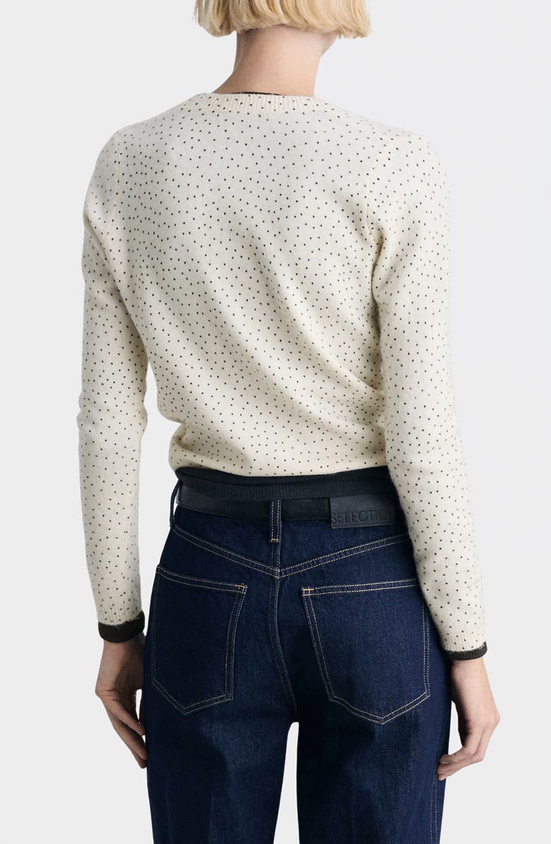 MANGO Polka Dot Print Cardigan, Alternate, color,