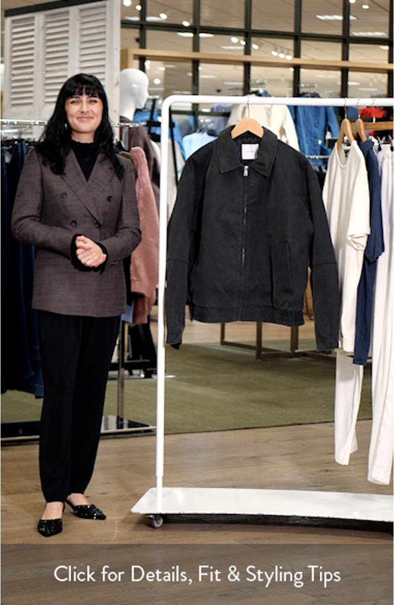 Faux Suede Bomber Jacket, sales video thumbnail