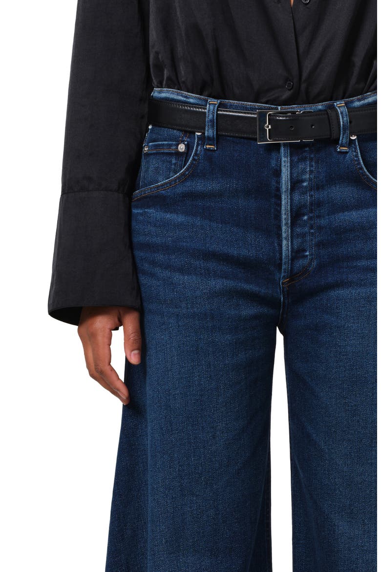 Amari High Waist Wide Leg Jeans, Alternate, color, REGATTA