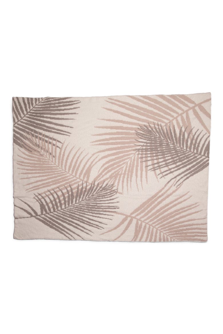CozyChic™ Palm Leaf Throw Blanket, Main, color, STONE MULTI