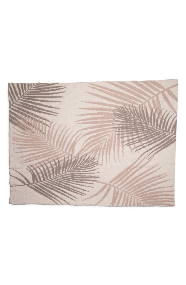 Barefoot Dreams<sup>®</sup> CozyChic<sup>™</sup> Palm Leaf Throw Blanket, Main, color,