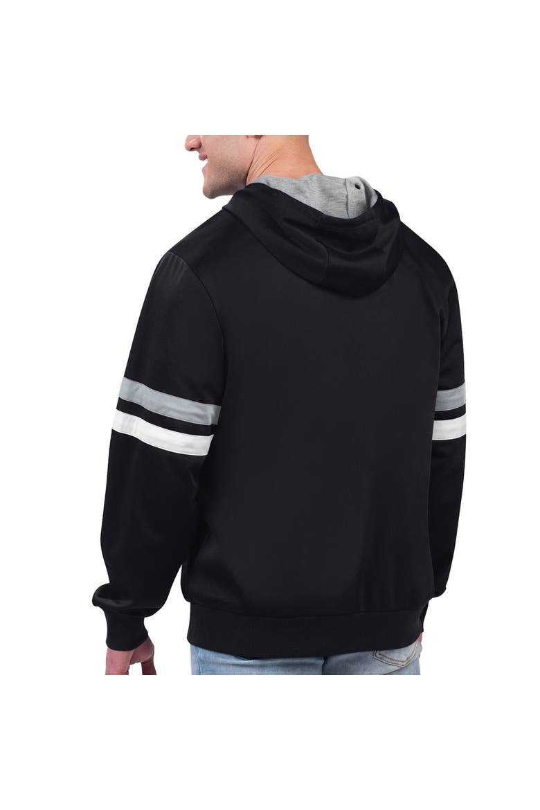 Men's G-III Sports by Carl Banks Black Brooklyn Nets Contender Full-Zip Hoodie Jacket, Alternate, color, Black