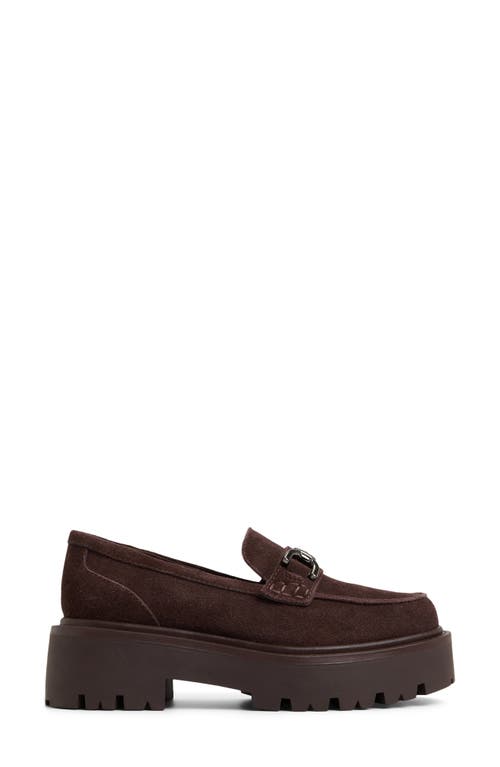 Aldo Oneameth Chunky Loafers With Buckle Detailing In Brown