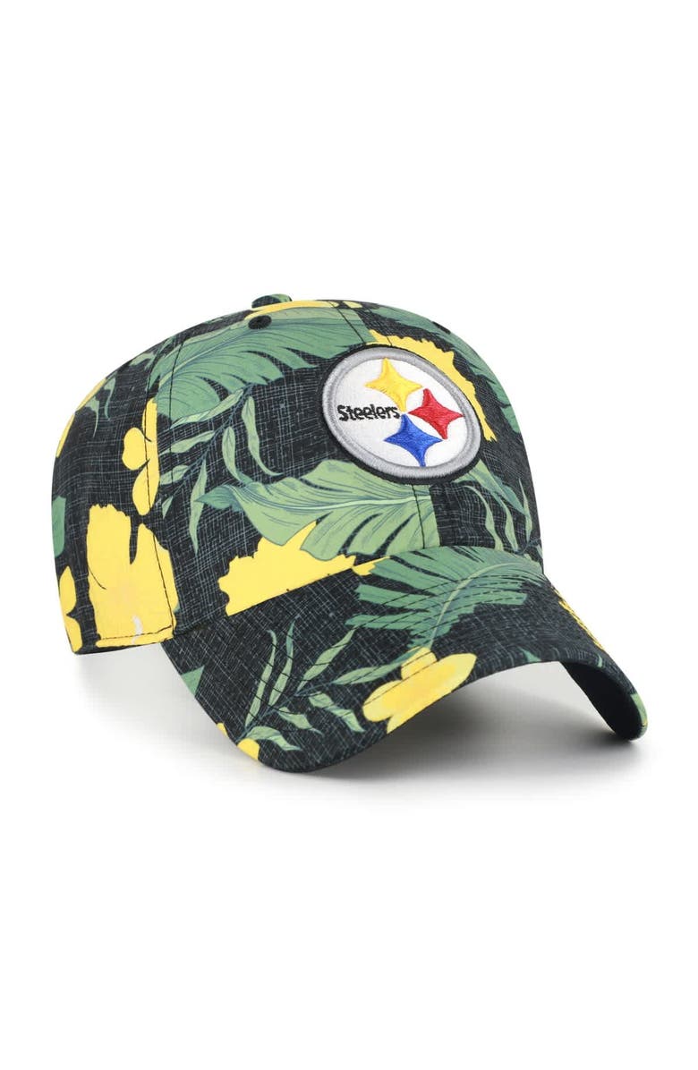'47 Men's '47 Black Pittsburgh Steelers Beach Side Clean Up Adjustable Hat, Alternate, color, Black