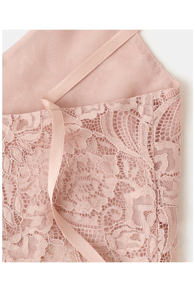 Crumble Handkerchief Lace Camisole, Alternate, color, PASTEL PINK