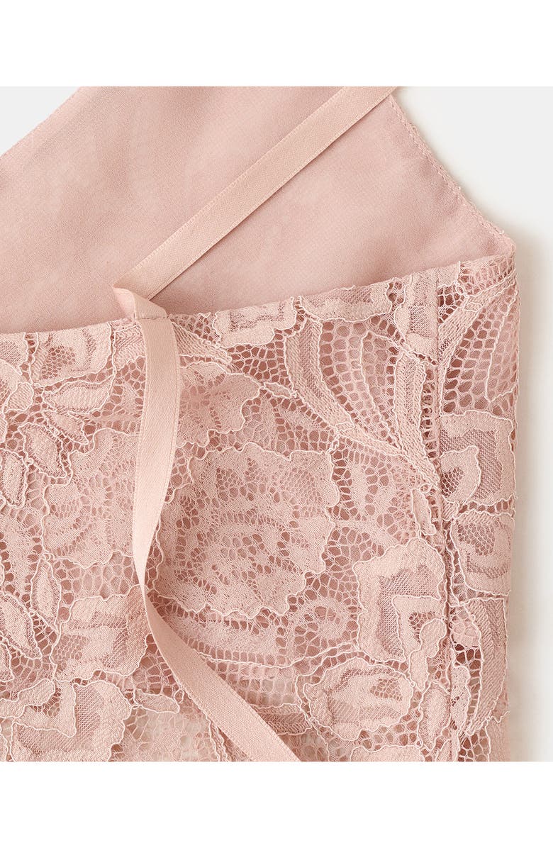 MANGO Crumble Handkerchief Lace Camisole, Alternate, color, Pastel Pink