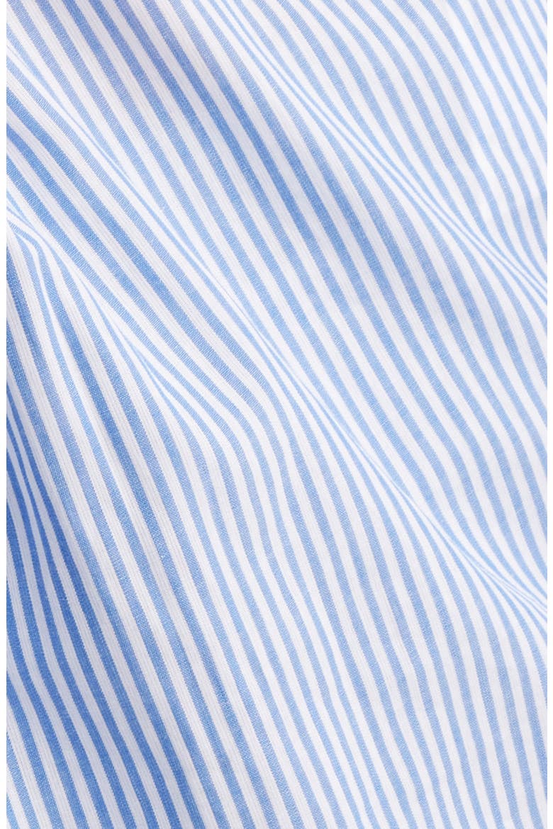 Bawari Stripe Twist Front Cotton Shirt, Alternate, color, MED BU