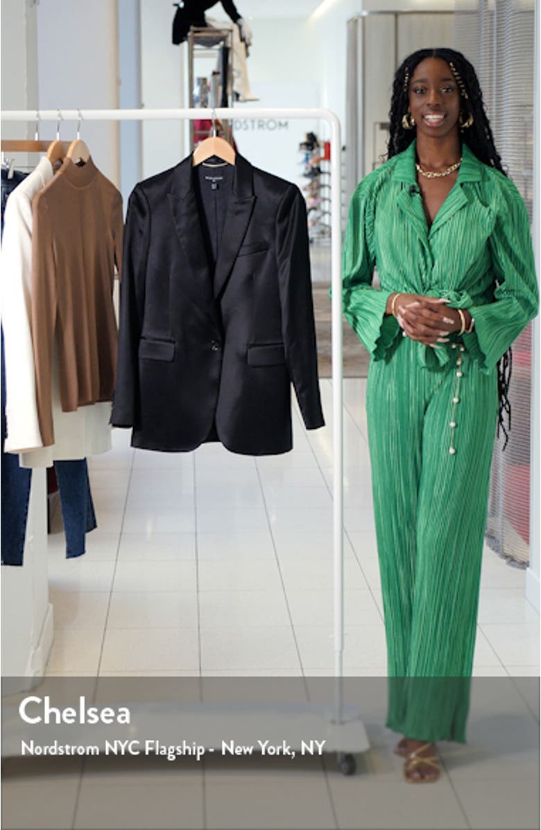 Lily Satin Blazer, sales video thumbnail