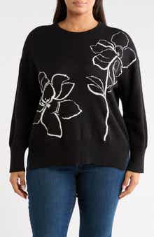 Placed Floral Sweater