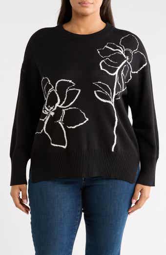 Placed Floral Sweater