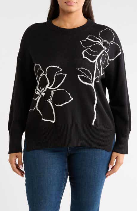 Placed Floral Sweater