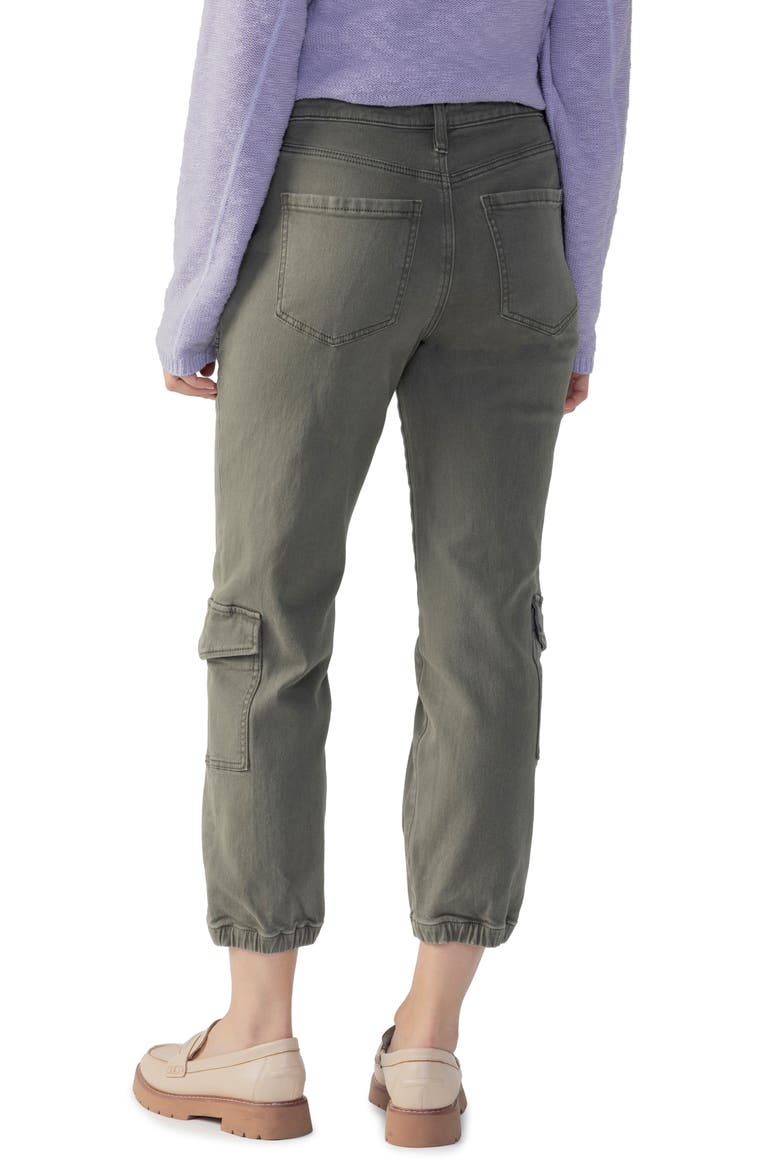 Brooklyn Crop Stretch Cotton Cargo Joggers, Alternate, color, MSGR