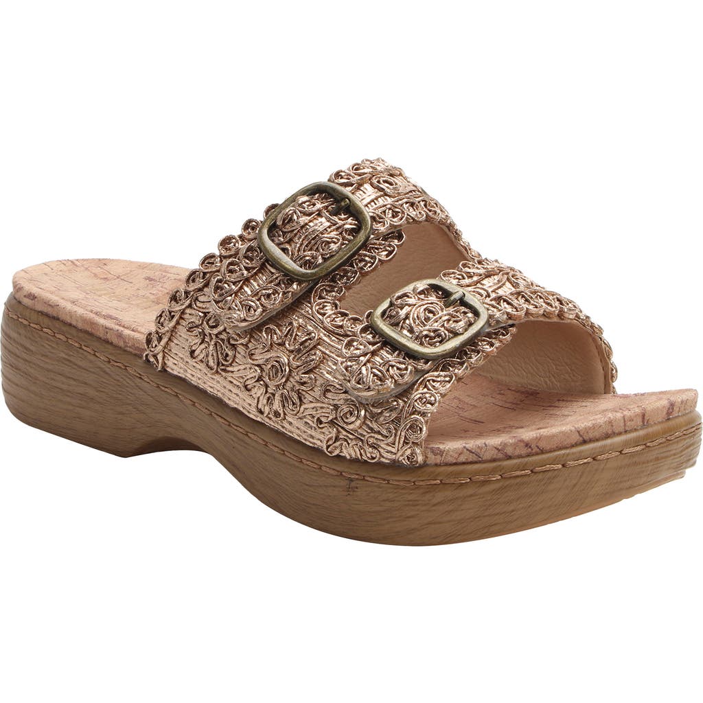 Alegria By Pg Lite Oona Platform Slide Sandal In Multi
