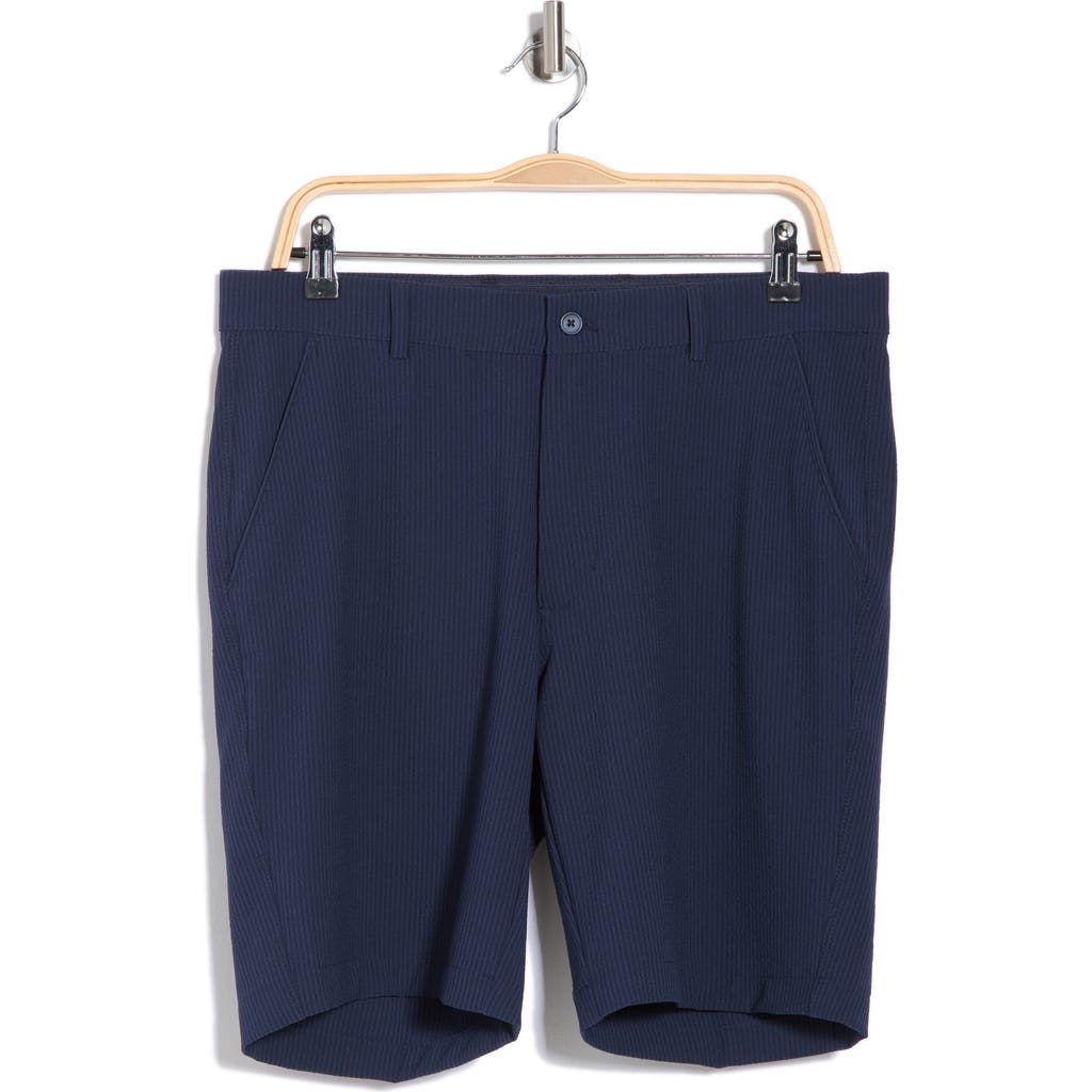 Greg Norman Stripe Stretch Seersucker Shorts