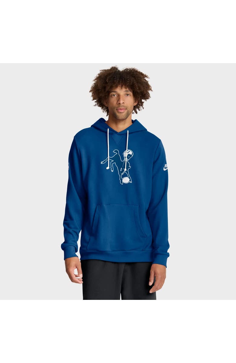 Nike Men's Nike Royal Indianapolis Colts Sideline Standard Issue Alt 2 Dri-FIT Hoodie, Main, color, Royal